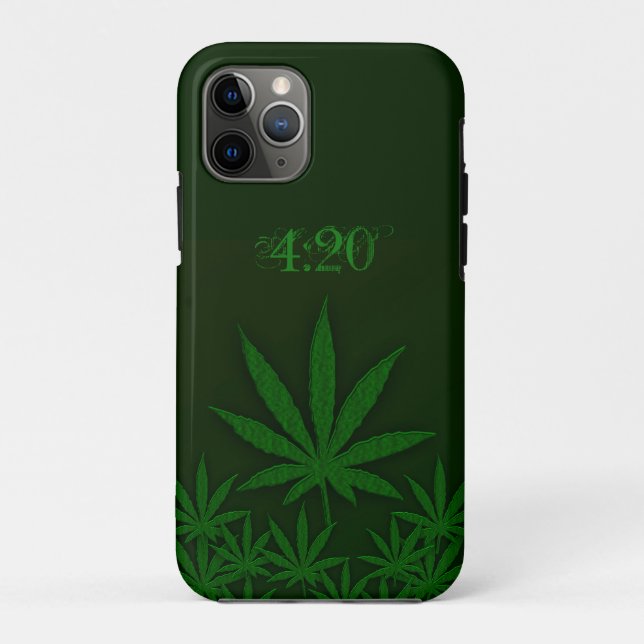 Cannabisblatt Case-Mate iPhone Hülle (Rückseite)