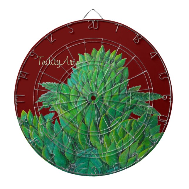 CannaBliss Dartboard durch ©TeddyArt Dartscheibe (vorne)