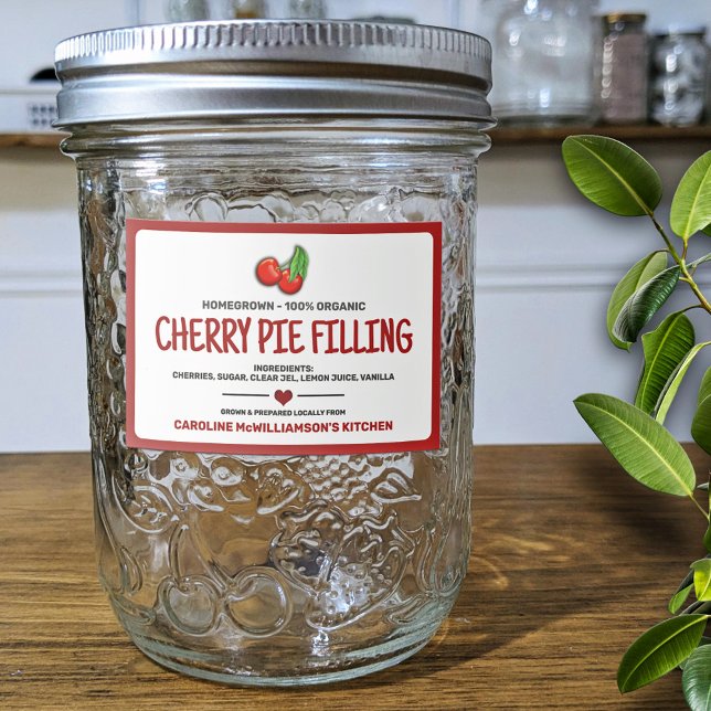 Canned Cherries Food Label Lebensmitteletikett (Von Creator hochgeladen)