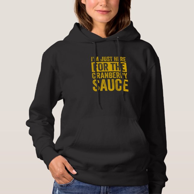 Canned Cranberry Sauce Jellied Happy Thanksgiving  Hoodie (Vorderseite)