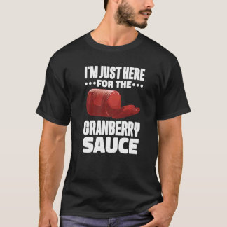 Canned Cranberry Sauce Jellied Happy Thanksgiving T-Shirt