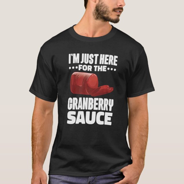 Canned Cranberry Sauce Jellied Happy Thanksgiving  T-Shirt (Vorderseite)