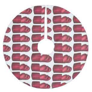 Canned Jellied Cranberry Sauce Weihnachtsessen Polyester Weihnachtsbaumdecke