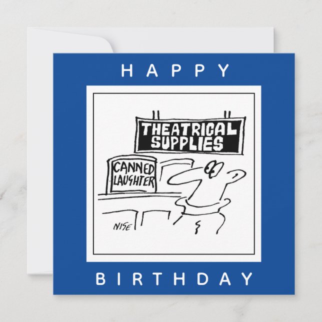 Canned Laghter Theatraler Cartoon Karte (Vorderseite)