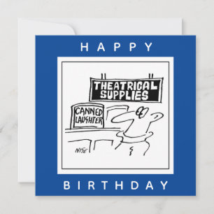 Canned Laghter Theatraler Cartoon Karte