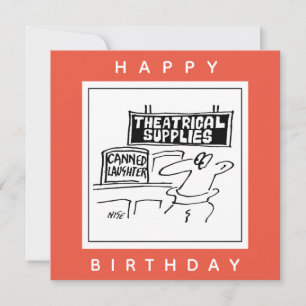 Canned Laghter Theatraler Cartoon Karte