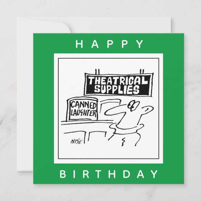 Canned Laghter Theatraler Cartoon Karte (Vorderseite)