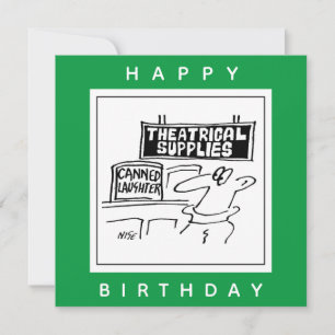 Canned Laghter Theatraler Cartoon Karte