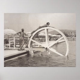 Cannes, 1935 am Strand Poster