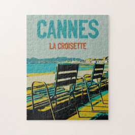 Cannes Côte d'Azur La Croisette Illust Frankreich Puzzle