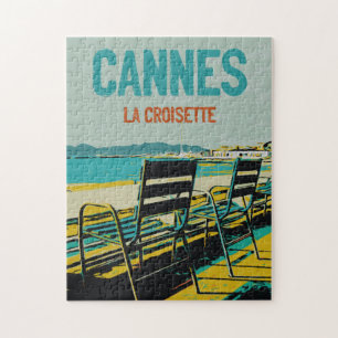 Cannes Côte d'Azur La Croisette Illust Frankreich Puzzle