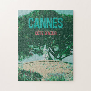 Cannes Côte d'Azur Le Suquet Illustration Frankrei Puzzle