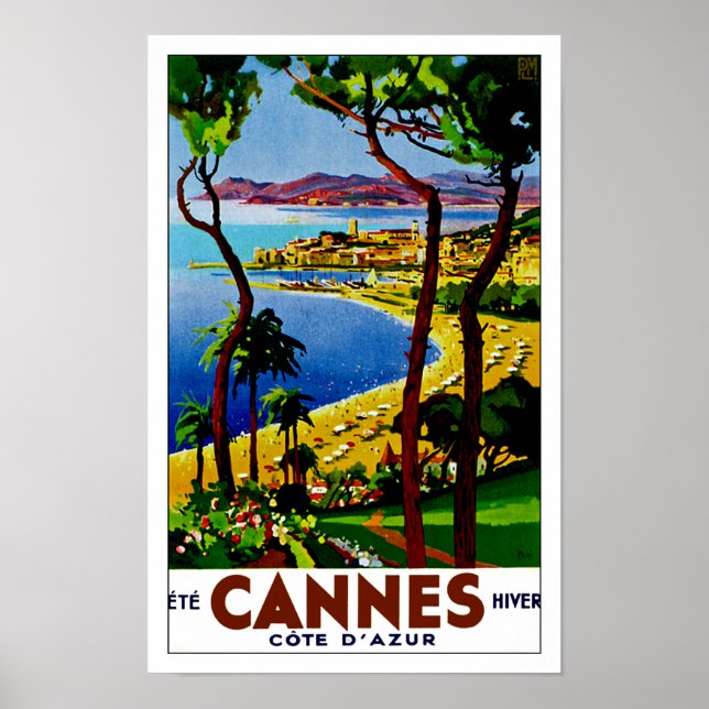 Cannes ~ Cote d'Azur Poster (Vorne)