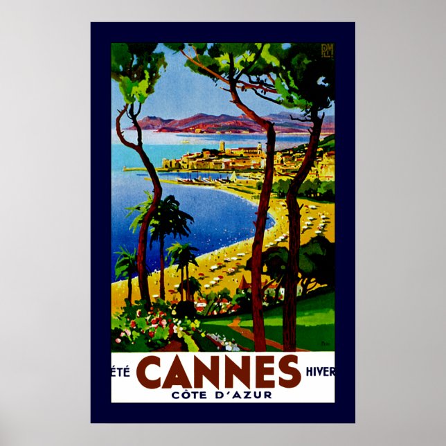 Cannes ~ Cote d'Azur Poster (Vorne)