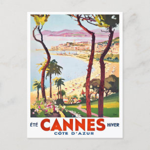 Cannes France Vintage Postkarte