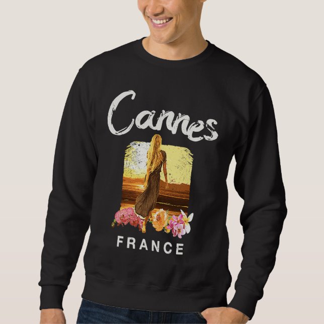 Cannes France Vintage Sweatshirt (Vorderseite)