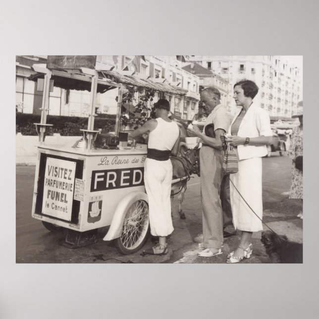 Cannes, Frankreich in den 1930ern Poster (Vorne)