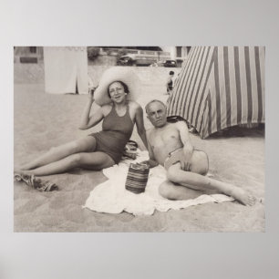 Cannes, Frankreich in den 1930ern Poster