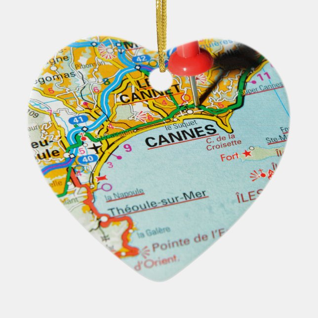 Cannes, Frankreich Keramikornament (Vorne)