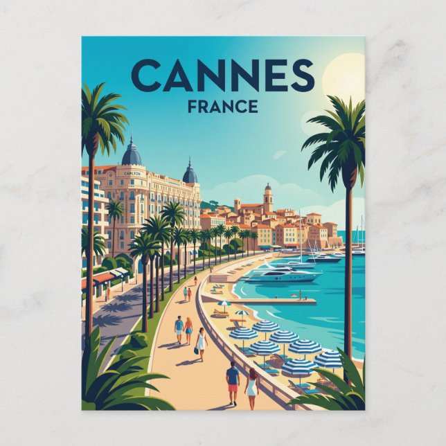 Cannes Frankreich Postkarte (Vorderseite)