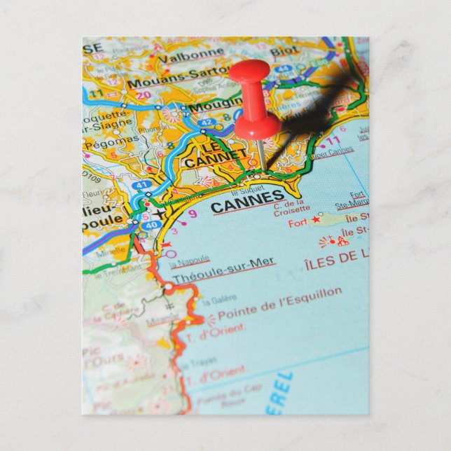 Cannes, Frankreich Postkarte (Vorderseite)