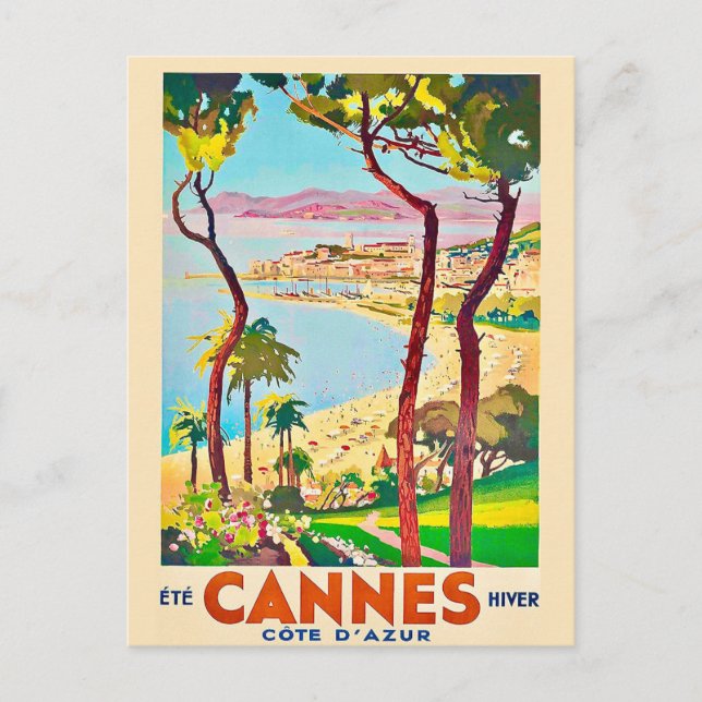 Cannes Frankreich Reise Postkarte (Vorderseite)