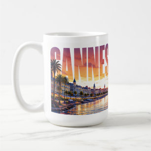 Cannes Frankreich Riviera Goldene Küste Kaffeetasse