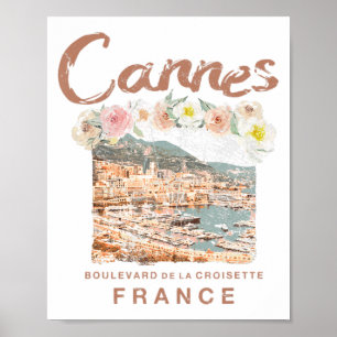 Cannes - Frankreich - Riviera Vintag Poster