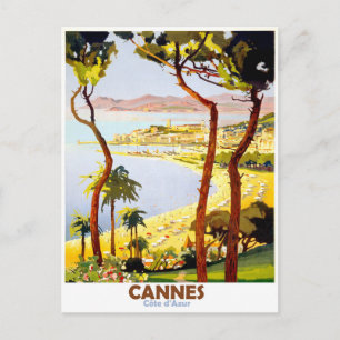 Cannes, französische Riviera, Frankreich. Vintage Postkarte
