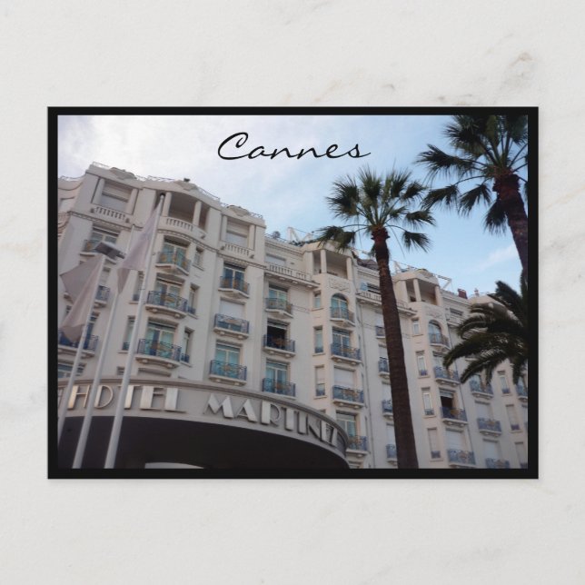 Cannes martinez postkarte (Vorderseite)