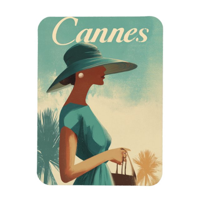 Cannes Mode Vintag Magnet (Vertikal)
