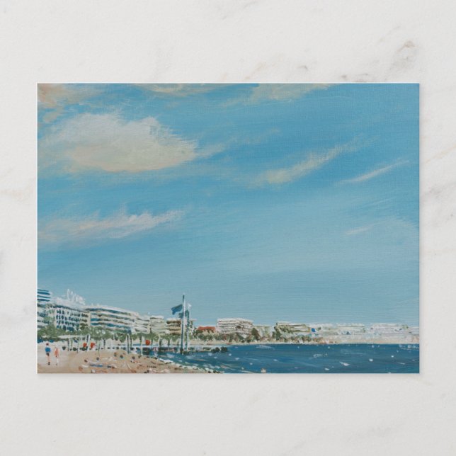 Cannes Sea Front 2014 Postkarte (Vorderseite)