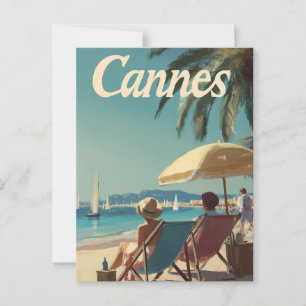 Cannes Vintag Postkarte