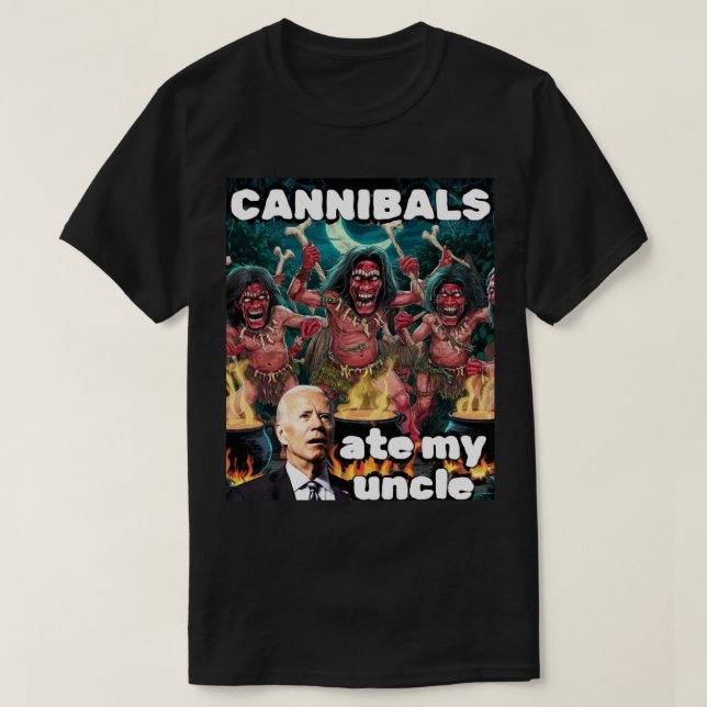 Cannibals Ate My Oncle T-Shirt (Design vorne)