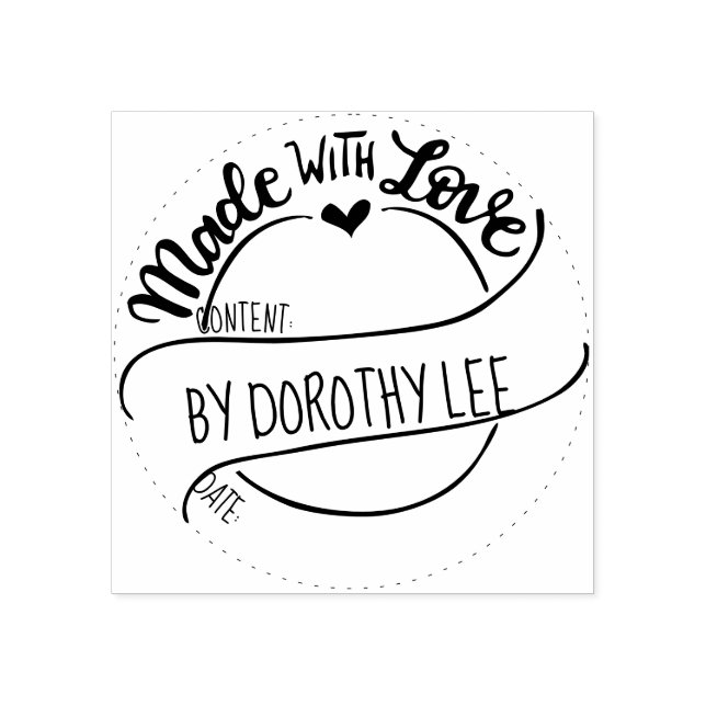 Canning Briefmarke - hergestellt mit Liebe Persona Gummistempel (Prägung)