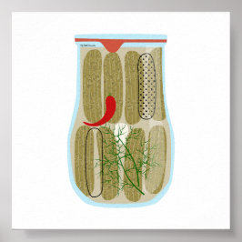 Canning Food - Dill Pickles Poster