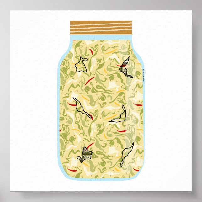 Canning Food - Sauerkraut Poster (Vorne)