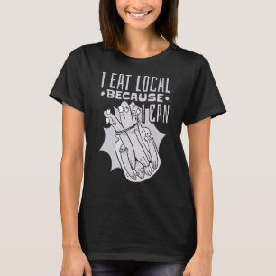 Canning Jar Pickles esse ich lokal, weil ich 2 T-Shirt