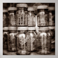 Canning Jars Square Print
