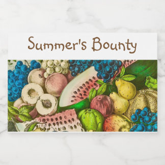 Canning Labels Lebensmitteletikett