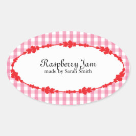 Canning Labels Ovaler Aufkleber