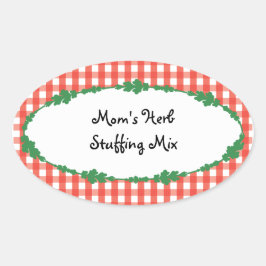 Canning Labels Ovaler Aufkleber