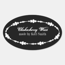 Canning Labels Ovaler Aufkleber