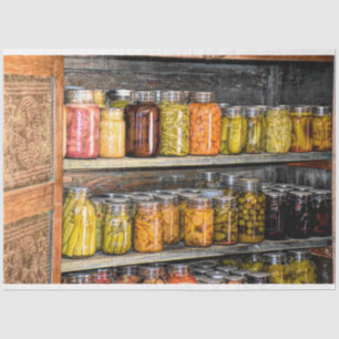 Canning Mason Jars Shelf Dekoupage Tissue Paper Seidenpapier