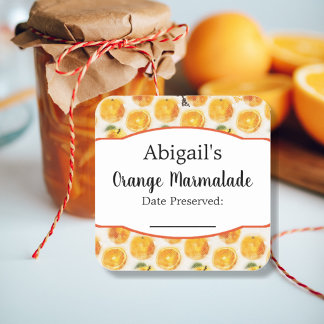 Canning Sticker Orange Frucht