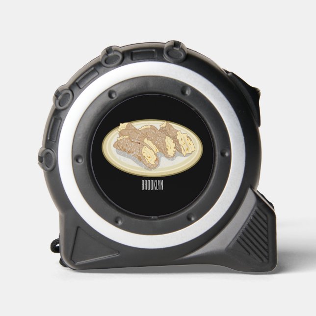 Cannoli-Cartoon-Abbildung Maßband (Vorderseite)