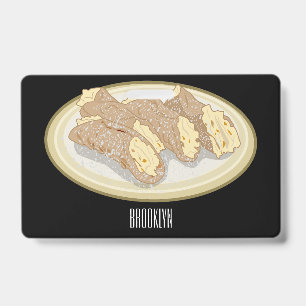Cannoli Cartoon-Illustration Ausweis