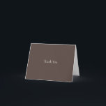 Cannoli creme & mocha , geklappt Danke Karte<br><div class="desc">Koordination der Dankeschön-Karte für Abschluss_dinner_luncheon_kupfer_mocha_color_foil_Einladung-256551930828786115</div>