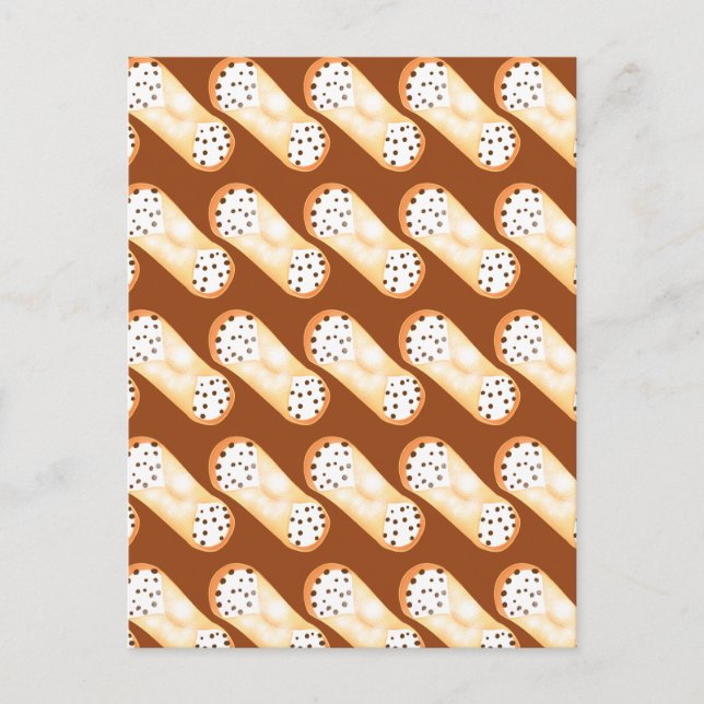 Cannoli Dessert Postkarte (Vorderseite)