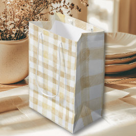 Cannoli Gender Neutral Beige Italian Baby Shower Mittlere Geschenktüte